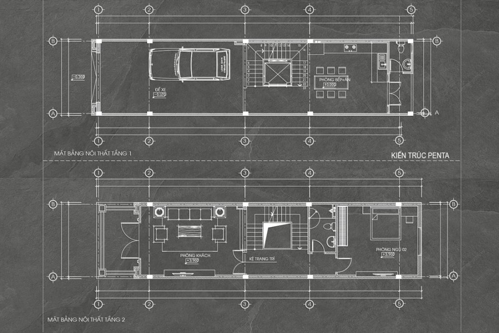 Thiết kế nhà phố tân cổ điển 5 tầng tại Quảng Ninh