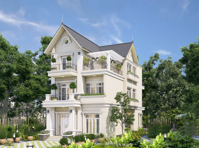 [HOT] 50+ mẫu thiết kế nhà biệt thự 3 tầng mái Thái mới nhất đẹp nhất